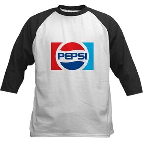 CafePress 90S Pepsi Logo Kids Baseball T Shirt Kids Cotton Baseball Jersey, 3/4 Raglan Sleeve Shirt in Saudi Arabia
