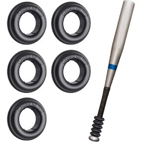 5 حزم مضرب بيسبول قبضة الاختناق حلقات الاختناق حلقة البيسبول الكرة اللينة تيبول تيبول الخفافيش الاختناق حلقة الخفافيش مقبض البيسبول الملحقات - اللون الأزرق in Kuwait