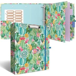 3 حلقات مجلدة مقاس 5.08 سم، مجلدات دائرية وردية لطيفة مع 6 فواصل لعلامات التبويب، ملصقات ملصقات، حافظة منخفضة المستوى مع مساحة تخزين، لوازم مكتبية مدرسية أنيقة (ابق إيجابيًا) in Kuwait