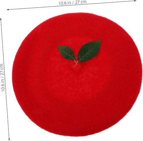 Performing Beret Hat for Women Stylish Fruit Design Knitted Beanie Cap for Parties Performances and Travel Eye Catching Strawberry Hat for Any Occasion in Saudi Arabia