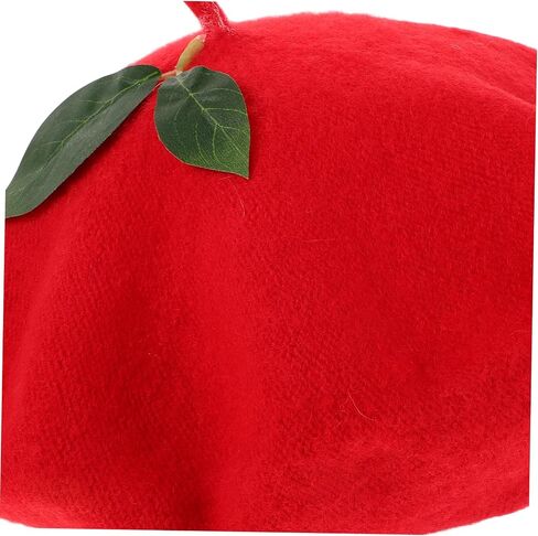 Performing Beret Hat for Women Stylish Fruit Design Knitted Beanie Cap for Parties Performances and Travel Eye Catching Strawberry Hat for Any Occasion in Saudi Arabia