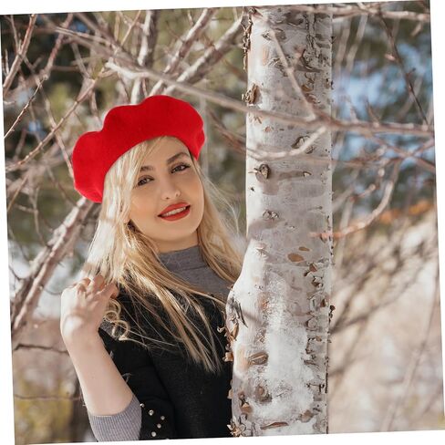Performing Beret Hat for Women Stylish Fruit Design Knitted Beanie Cap for Parties Performances and Travel Eye Catching Strawberry Hat for Any Occasion in Saudi Arabia