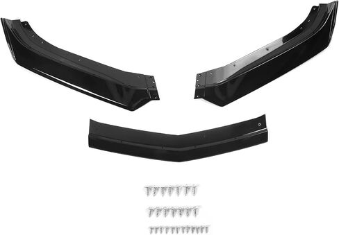 Ikon Motorsports ، شفة الوفير الأمامية متوافقة مع 2016-2024 Chevy Camaro ، 1LE لمعان الهواء السوداء سد الذقن سد الجسد underbody spoilter splitter abs in Kuwait