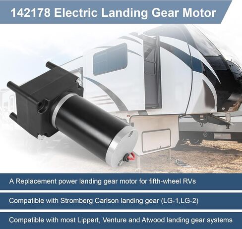 142178 Electric RV 5th Wheel Landing Gear Motor Replacement for Lippert Venture Atwood & Stromberg Carlson Landing Gear Systems 5500 lbs Replace# LG-142178 LC-142178 in Saudi Arabia