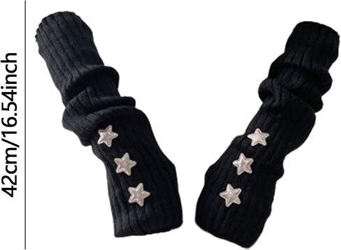Arm Warmers Fashion Arm Sleeves Thumb Hole Wrist Warmer Long Fingerless Gloves in Saudi Arabia