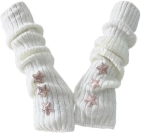 Arm Warmers Fashion Arm Sleeves Thumb Hole Wrist Warmer Long Fingerless Gloves in Saudi Arabia
