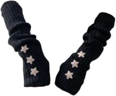 Arm Warmers Fashion Arm Sleeves Thumb Hole Wrist Warmer Long Fingerless Gloves in Saudi Arabia