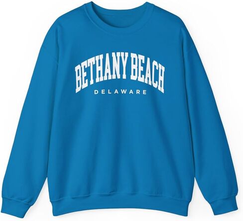 Bethany Beach Delaware Adult Unisex Crewneck Sweatshirt in Saudi Arabia