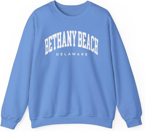 Bethany Beach Delaware Adult Unisex Crewneck Sweatshirt in Saudi Arabia