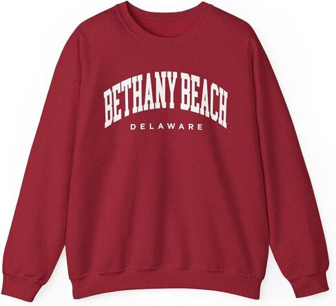 Bethany Beach Delaware Adult Unisex Crewneck Sweatshirt in Saudi Arabia