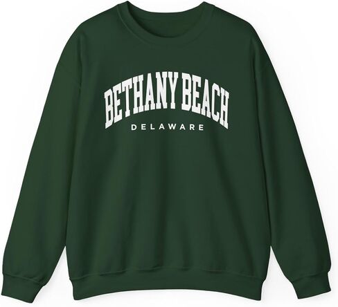 Bethany Beach Delaware Adult Unisex Crewneck Sweatshirt in Saudi Arabia