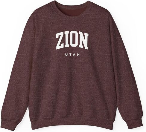 Zion Utah Adult Unisex Crewneck Sweatshirt in Saudi Arabia