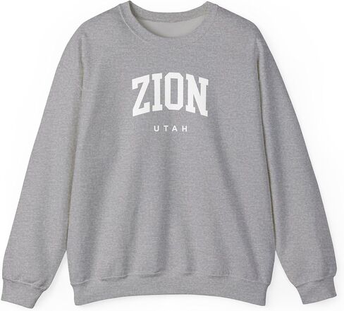 Zion Utah Adult Unisex Crewneck Sweatshirt in Saudi Arabia