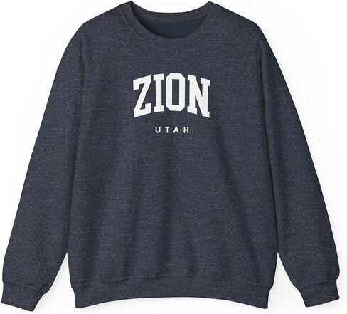 Zion Utah Adult Unisex Crewneck Sweatshirt in Saudi Arabia