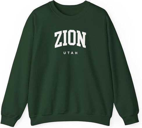 Zion Utah Adult Unisex Crewneck Sweatshirt in Saudi Arabia