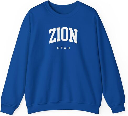Zion Utah Adult Unisex Crewneck Sweatshirt in Saudi Arabia