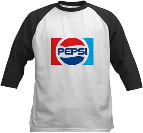 CafePress 90S Pepsi Logo Kids Baseball T Shirt Kids Cotton Baseball Jersey, 3/4 Raglan Sleeve Shirt in Saudi Arabia