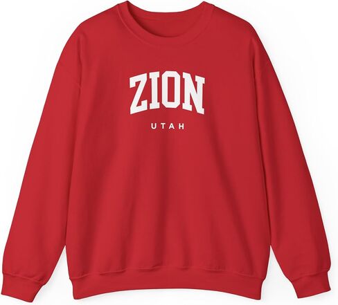 Zion Utah Adult Unisex Crewneck Sweatshirt in Saudi Arabia