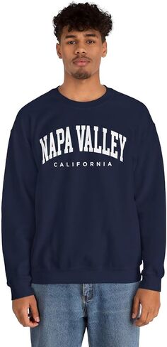 Napa Valley California Adult Unisex Crewneck Sweatshirt in Saudi Arabia