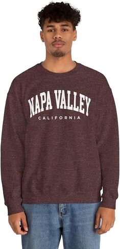 Napa Valley California Adult Unisex Crewneck Sweatshirt in Saudi Arabia