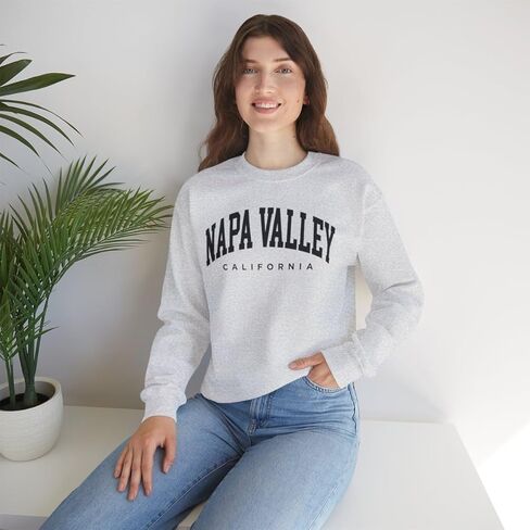 Napa Valley California Adult Unisex Crewneck Sweatshirt in Kuwait