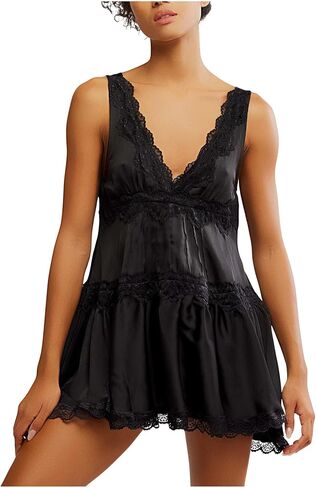 Free People Women's in This Groove Mini Slip Dress in Kuwait