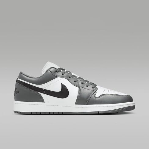 Air Jordan 1 أحذية الرجال المنخفضة (553558-152 ، اللون الأبيض/الحديد الرمادي/الأسود) in Saudi Arabia