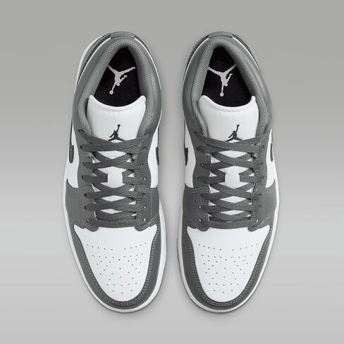 Air Jordan 1 أحذية الرجال المنخفضة (553558-152 ، اللون الأبيض/الحديد الرمادي/الأسود) in Saudi Arabia