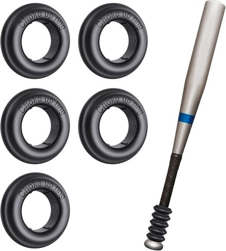 5 حزم مضرب بيسبول قبضة الاختناق حلقات الاختناق حلقة البيسبول الكرة اللينة تيبول تيبول الخفافيش الاختناق حلقة الخفافيش مقبض البيسبول الملحقات - اللون الأزرق in Kuwait