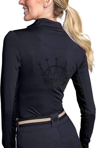 Kastel Denmark Solid Base Layer Activewear | Long Sleeve Sun Protection | 1/4 Zip Womens Golf, Equestrian Apparel in Saudi Arabia
