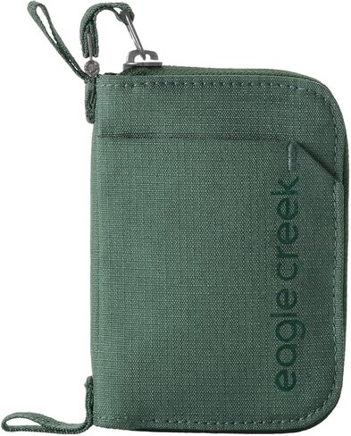 eagle creek Stash RFID Wallet – Slim Travel Wallet with RFID Blocking – Secure Passport, Cards & Cash – Lightweight, Water-Resistant Nylon – Zipper Closure – Unisex Design - Black in Saudi Arabia