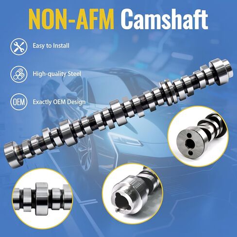 NON-AFM 5.3 Cam Kit Fit for 2007-2013 Chevrolet Avalanche Silverado 1500 Tahoe Trailblazer, GMC Sierra Yukon Envoy, Buick SAAB Isuzu, w/Timing Chain Oil Pump # M295 ES72220 in Kuwait