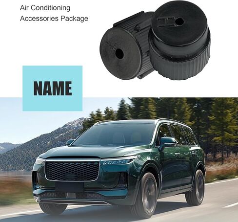 10 PCS AC Valve Cap, High and Low Pressure Air Conditioning System Port Sealing Kit, 0.5 "/13 mm 0.6 "/16 mmCar Air Conditioning Repair Parts, Universal for Most Cars (Black) in Saudi Arabia