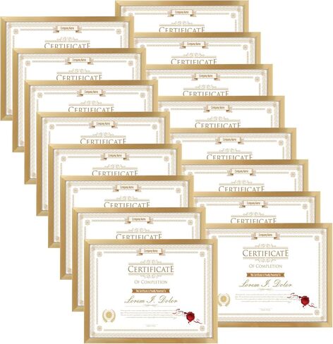 WIFTREY 8.5x11 Black Picture Frames set of 8, Certificate 8.5 by 11 Photo Frames Bulk for Document Diploma Award, Wall Hanging or Tabletop Display in Saudi Arabia