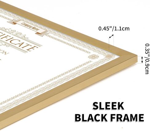WIFTREY 8.5x11 Black Picture Frames set of 8, Certificate 8.5 by 11 Photo Frames Bulk for Document Diploma Award, Wall Hanging or Tabletop Display in Saudi Arabia