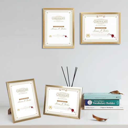 WIFTREY 8.5x11 Black Picture Frames set of 8, Certificate 8.5 by 11 Photo Frames Bulk for Document Diploma Award, Wall Hanging or Tabletop Display in Saudi Arabia