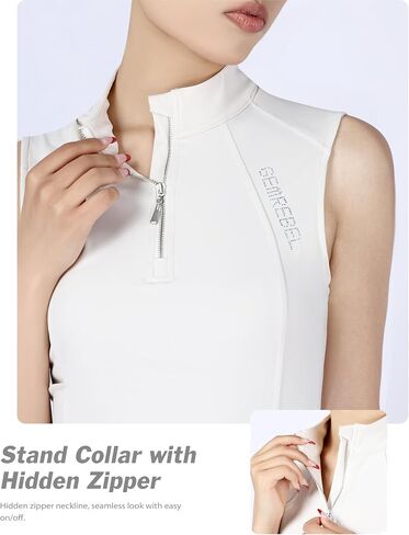 Sleeveless Women's Horse Riding Shirts Equestrian Shirts Breathable Comfortable for Women with Bling Rhinestones in Saudi Arabia