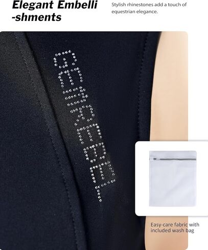 Sleeveless Women's Horse Riding Shirts Equestrian Shirts Breathable Comfortable for Women with Bling Rhinestones in Saudi Arabia