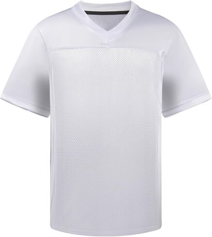 Youth Blank Football Jersey, Kids Retro Mesh Athletic Practice Shirt, Boys' Custom Short Sleeve Sports Uniform in Kuwait