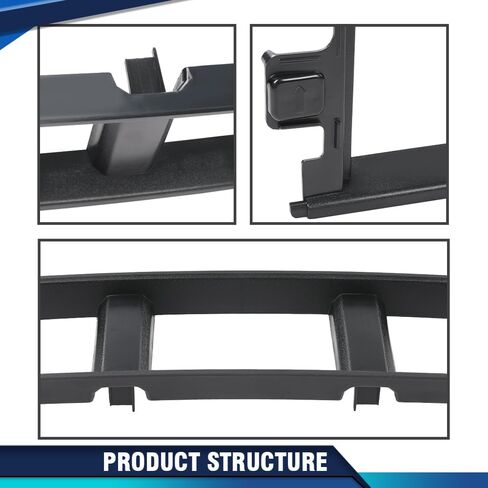 PIT66 الأمامي غطاء المصد الأمامي لوحة تقليم الشبكة المتوافقة مع Ford F150 2018 2019 2020 Black ABS البلاستيك JL3Z17B968BB in Kuwait