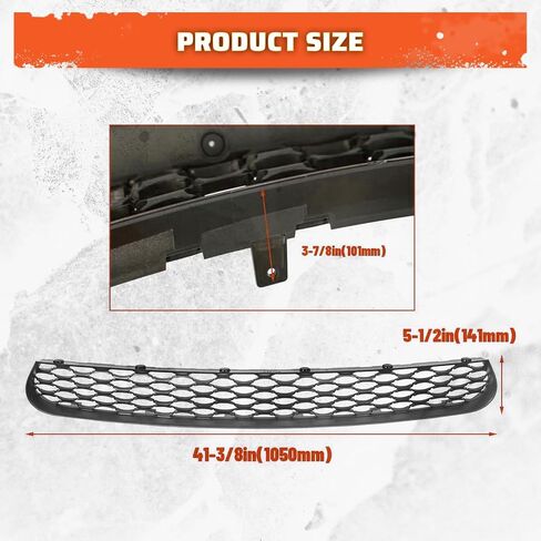Ecotric Upper Lower Grill متوافق مع 2015-2023 Dodge Charger SRT SCAT Pack Daytona 68394592AA in Saudi Arabia