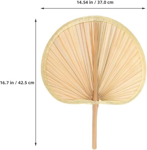 PRETYZOOM Banana Leaves Handmade Woven Fan Chinese Style Hand Fans for Decor Portable in Kuwait