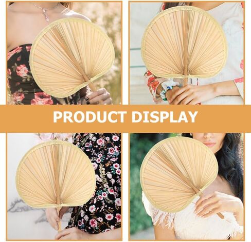 PRETYZOOM Banana Leaves Handmade Woven Fan Chinese Style Hand Fans for Decor Portable in Kuwait