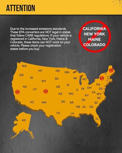 KAC Catalytic Converter for 1996-2000 Cherokee 2.5L/ 4.0L, 1996-1998 Grand Cherokee 4.0L/5.2L, 1998 Grand Cherokee 5.9L, Automotive Replacement Catalytic Converters - EPA Compliant in Kuwait