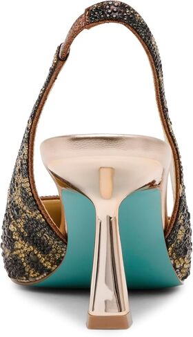 Betsey Johnson Women's Clark Pump, Blue Floral, 10 in Saudi Arabia