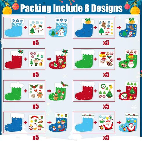 Christmas Ugly Sweaters Craft Kits - 123Pcs Christmas Colorful Sweaters DIY Sticker Ornaments for Kids, Make Your Own Xmas Crafts Paper Sweaters Ornaments for Christmas Tree Party Supplies in Saudi Arabia