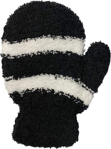 Yacht & Smith 60 Pack of Kids Fuzzy Mittens Warm Soft Mitten Toddlers Children Bulk AGE 3-8 (Stripe (Assorted) in Saudi Arabia