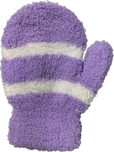 Yacht & Smith 60 Pack of Kids Fuzzy Mittens Warm Soft Mitten Toddlers Children Bulk AGE 3-8 (Stripe (Assorted) in Saudi Arabia