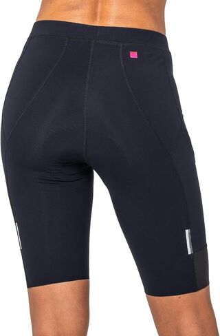 Terry Cycling Caicos Womens Shorts Batded Bike ، UPF أكثر من 50 نسيجًا جافًا سريعًا ، 10 بوصات قبضة ساق السيليكون ، جولة الهواء المرن in Saudi Arabia