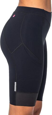 Terry Cycling Caicos Womens Shorts Batded Bike ، UPF أكثر من 50 نسيجًا جافًا سريعًا ، 10 بوصات قبضة ساق السيليكون ، جولة الهواء المرن in Saudi Arabia